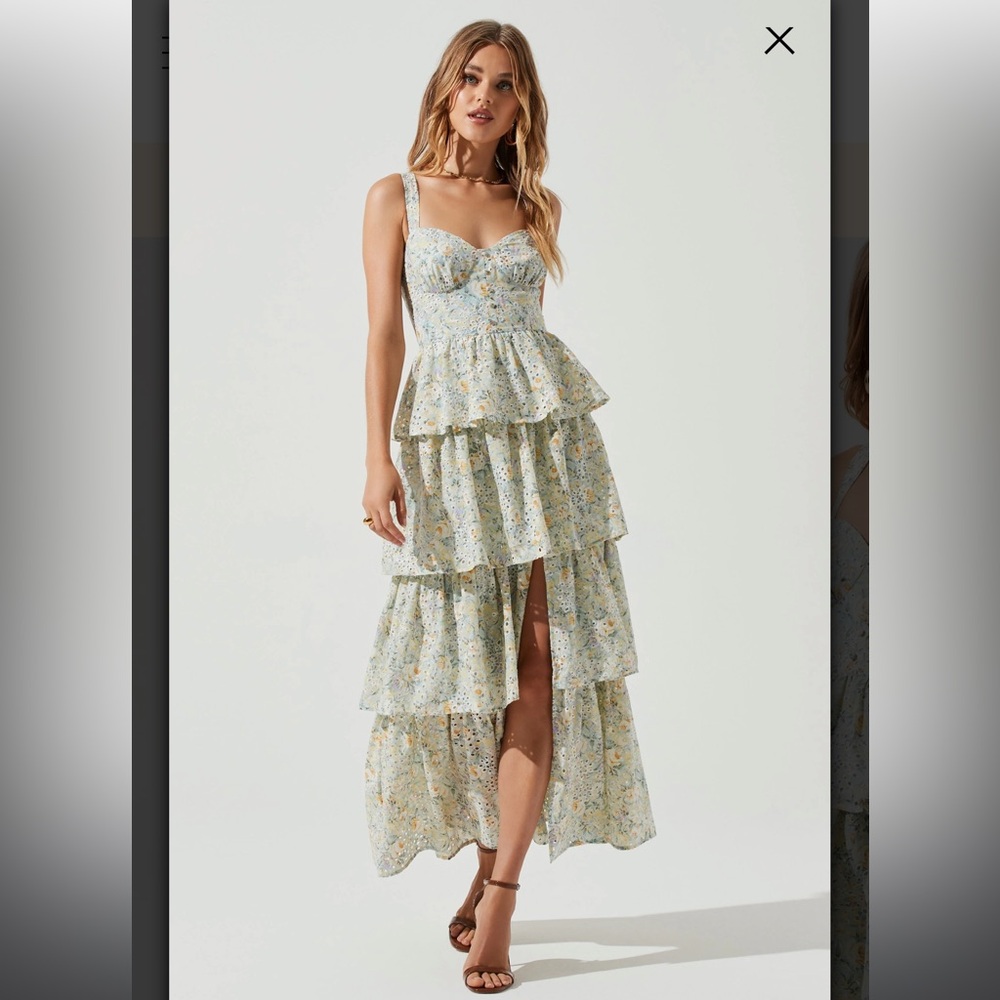 ASTR Midsummer Floral Tiered Maxi Dress - Picture 1 of 6